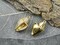 22x14x10mm 18k Plated Brass Micro Pave Cubic Zirconia Conch Shell Charm